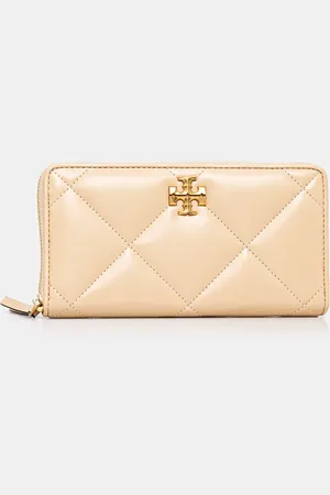 Tory Burch Portfel skórzany Kira Diamond Quilt damski kolor 154989-700