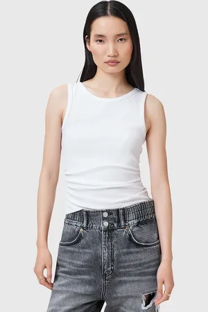 AllSaints Top bawełniany KATARINA damskie kolor W192JC
