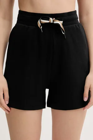 HUGO BOSS Szorty lounge damskie kolor gładkie medium waist 50539981