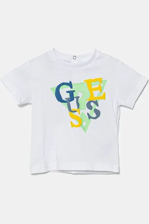 Guess T-shirt bawełniany niemowlęcy kolor wzorzysty I5GI01 K8HM4