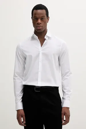 Calvin Klein Koszula męska kolor slim z kołnierzykiem klasycznym LV019EU000