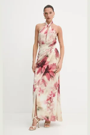 Guess Sukienka BIANCA kolor maxi rozkloszowana 5GGK18 7099Z