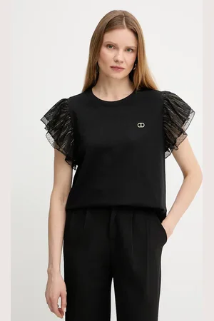 Twin-Set T-shirt bawełniany damski kolor 251TT2370