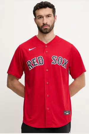 Nike Koszula Boston Red Sox męska kolor relaxed ze stójką T770-BQSA-BQ-XVA