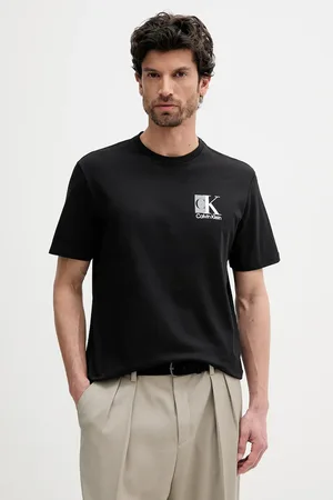 Calvin Klein T-shirt bawełniany męski kolor z nadrukiem LV04RC853G