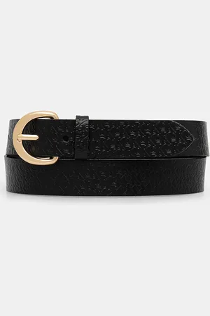 Calvin Klein Pasek skórzany damski kolor LV04K7019G