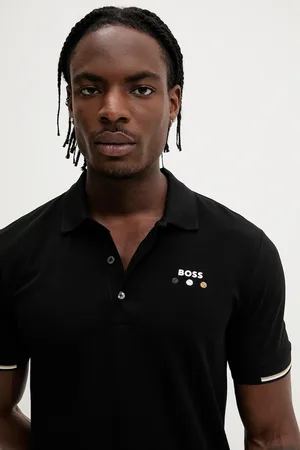 HUGO BOSS Polo bawełniane męski kolor gładki 50545707