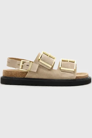 AllSaints Sandały zamszowe Isla Sandal damskie kolor W045FC