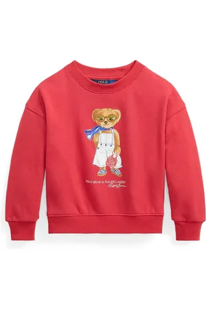 Ralph Lauren Bluza bawełniana dziecięca kolor z nadrukiem 312965228001