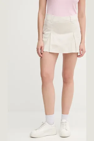 Calvin Klein Spódnicospodnie bawełniane kolor mini rozkloszowana J20J225215
