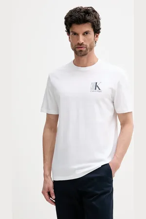Calvin Klein T-shirt bawełniany męski kolor z nadrukiem LV04RC853G