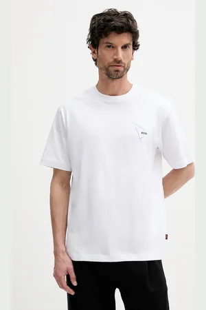 HUGO BOSS T-shirt bawełniany męski kolor z nadrukiem 50546374