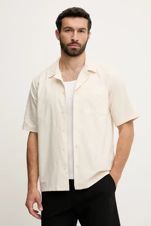 adidas Koszula bawełniana Essential męska kolor relaxed z kołnierzykiem klasycznym JD2456