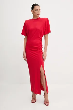 Pinko Sukienka bawełniana kolor maxi dopasowana 105219 A2M2
