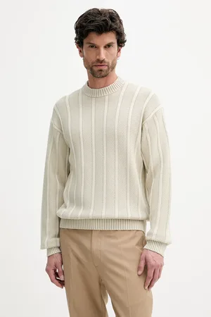 HUGO BOSS Sweter bawełniany męski kolor 50543690