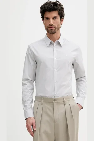 Calvin Klein Koszula męska kolor slim z kołnierzykiem klasycznym LV040BM108