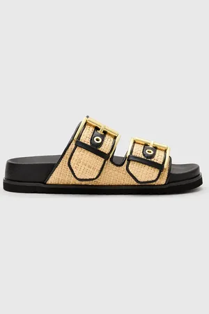 AllSaints Klapki Sian Raffia Sandal damskie kolor W091FC