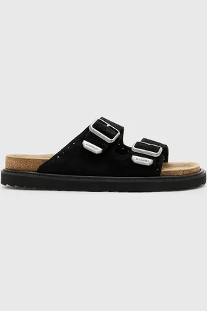 AllSaints Klapki zamszowe Randal Sandal męskie kolor M002FC