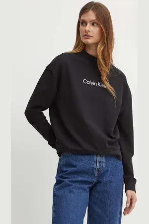 Calvin Klein Bluza bawełniana damska kolor z nadrukiem