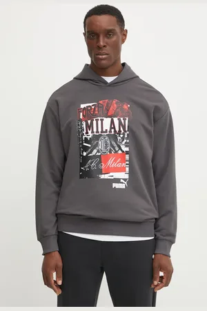 PUMA Bluza bawełniana męska kolor z kapturem z nadrukiem 779334