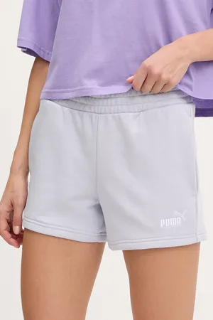PUMA Szorty damskie kolor z aplikacją high waist 682439