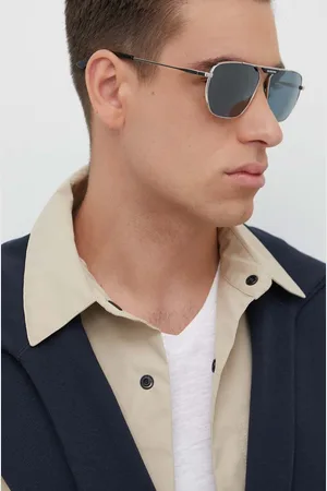 Balenciaga Okulary przeciwsłoneczne męskie kolor szary BB0298SA