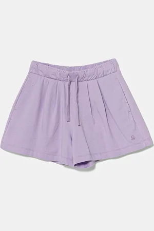 Benetton Szorty bawełniane dziecięce kolor gładkie regulowana talia 3BL0C903I