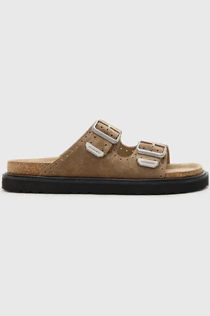 AllSaints Klapki zamszowe Randal Sandal męskie kolor M002FC
