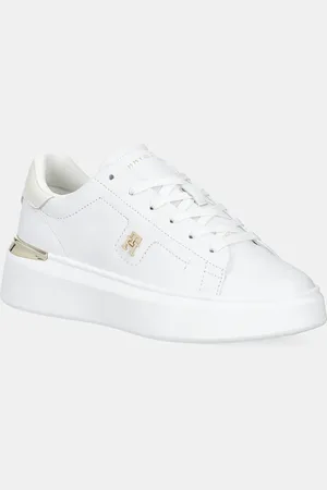 Tommy Hilfiger Sneakersy skórzane TH FASHION COURT SNEAKER damskie kolor FW0FW08631