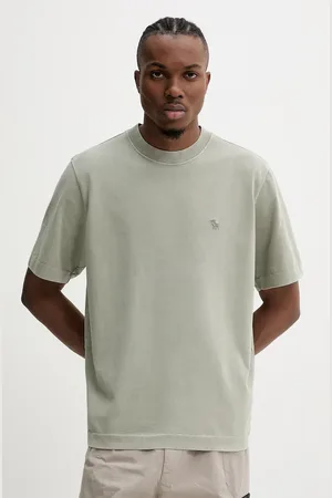 Abercrombie & Fitch T-shirt bawełniany męski kolor gładki KI124-5181
