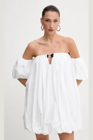 Pinko Sukienka bawełniana kolor mini oversize 105211 A2LD