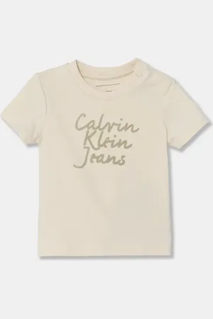 Calvin Klein T-shirt bawełniany dziecięcy kolor z nadrukiem IN0IN00261