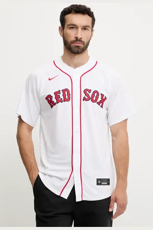 Nike Koszula Boston Red Sox męska kolor relaxed ze stójką LM25-BQHO-BQ-1U2