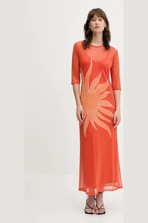 Never Fully Dressed Sukienka kolor maxi prosta NFDDR2111
