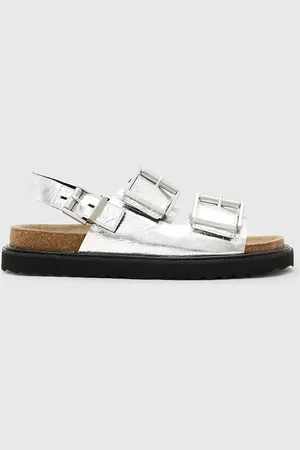 AllSaints Sandały skórzane Isla Sandal damskie kolor W044FC
