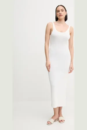 Calvin Klein Sukienka kolor maxi dopasowana J20J225284
