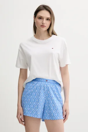 Tommy Hilfiger Piżama damska kolor niebieski UW0UW05760