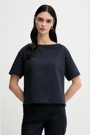 Sisley T-shirt bawełniany damski kolor 36W9L400N