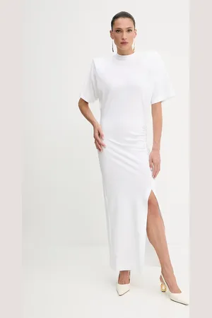 Pinko Sukienka bawełniana kolor maxi dopasowana 105219 A2M2