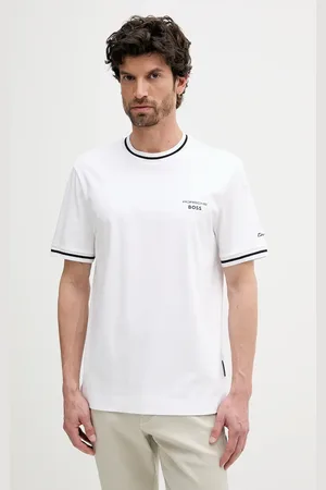 HUGO BOSS T-shirt bawełniany męski kolor gładki 50543341