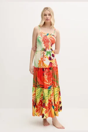 Desigual Sukienka plażowa BAHAMAS PATCH kolor 25SWMW07