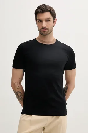 HUGO BOSS T-shirt bawełniany męski kolor gładki 50531793