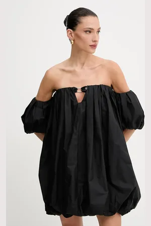 Pinko Sukienka bawełniana kolor mini oversize 105211 A2LD