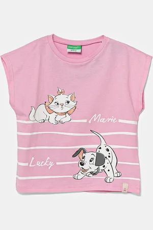 Benetton T-shirt bawełniany dziecięcy kolor 3JERG10JC