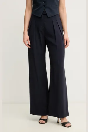 Patrizia Pepe Spodnie damskie kolor szerokie high waist 2P1670 A573