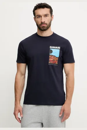 Napapijri T-shirt bawełniany S-Valdor męski kolor z nadrukiem NP0A4IE61761