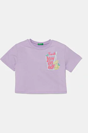 Benetton T-shirt bawełniany dziecięcy kolor 35RYC10OZ