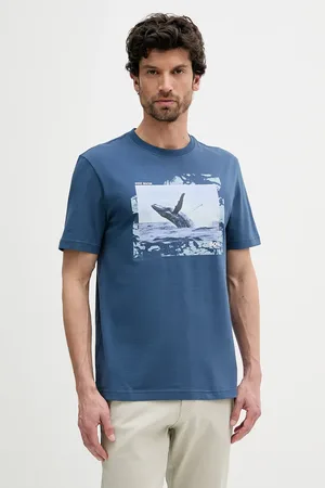 HUGO BOSS T-shirt bawełniany męski kolor z nadrukiem 50539187