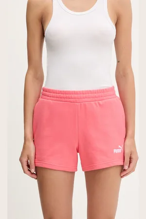 PUMA Szorty damskie kolor z aplikacją high waist 682439