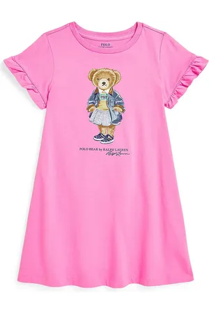 Ralph Lauren Sukienka bawełniana dziecięca kolor mini prosta 312965157002